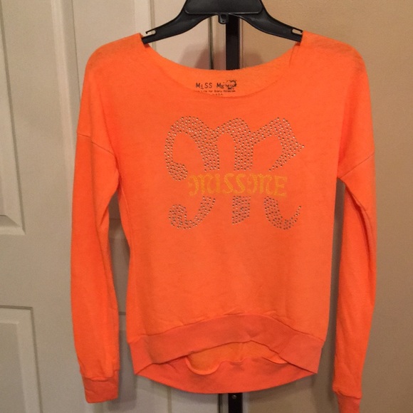 Miss Me Other - *CLEARANCE* Miss Me Girls Studded Logo Shirt Miss Me Other - *CLEARANCE* Miss Me Girls Studded Logo Shirt
